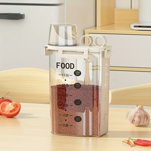 TEMU 식품 보관용 밀폐용기 세트 - BPA 프리 폴리에틸렌 주방 정리함 (곡물, 견과류, 밀가루, 쌀용) - 해충 방지, 습기 방지, 휴대용 누수 방지 분배 보관함 - 식품 저장용으로 사용하는 다용도성