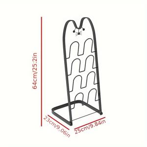 TEMU 메탈 신발 선반 - 다층, 바닥형 슬리퍼 정리함, 욕실, 화장실, 발코니 보관을 위한 계단식 선반 디자인, 튼튼한 철 구조, 공간 절약형 신발 보관대|욕실선반|신발정리대|화장실선반