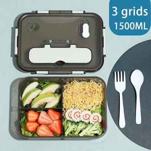 TEMU 1개 PP 전자레인지용 도시락 - BPA 무첨가, 내구성 & 누수 방지, 캠핑·여행·집&사무실·학교용 쉬운 세척