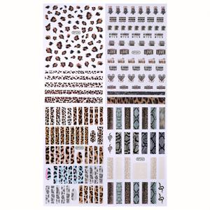 TEMU 4팩 프린트 네일 아트 스티커 - 3D 스네이크 베이지 텍스처 & 동물 매력 데칼, 블랙/화이트/브라운/베이지/그레이 톤, 광택 없는 매트 디자인, DIY 매니큐어/페디큐어용 네일 랩|네일스티커