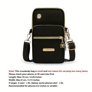 TEMU 여성용 목걸이 스트랩과 손목 지갑이 있는 새로운 패션 크로스바디 미니 폰 백