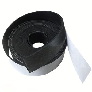TEMU 접착제가 있는 고체 고무 스트립, 자체 접착식 미끄럼 방지, 충격 흡수, DIY 개스킷, 공예품, 매트, 바닥재 보호용 롤 및 스트립 재료, 1인치 폭 x 1/16인치 두께 x 10피트 길이