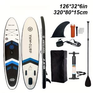 TEMU 2024 신형 디자인 인플레이터블 스탠드업 패들보드, 서핑 및 레저용 SUP, 스탠드업 패들보딩, 스타일리시한 패들보드, 고품질 경량 구조, 성인용 패들보드, 피트니스 애호가, 수상 스포츠 애호가를 위한 레저 수상 활동용 패드