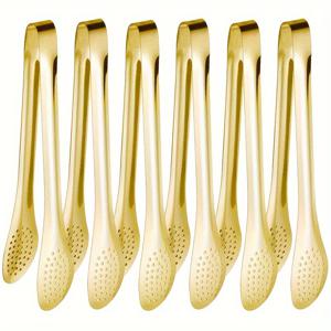 TEMU 6개 세트 뷔페 집게, 스테인리스 스틸 집게, 샐러드, 바베큐 음식, 파스타, 과일, 채소, 고기 등, 가정용 주방, 레스토랑, 호텔 케이터링 뷔페, 주방 용품, 주방 도구