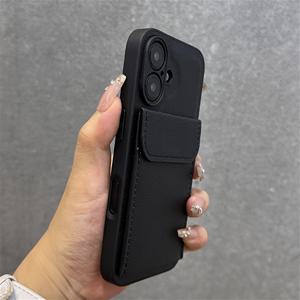 TEMU 럭셔리 순수 컬러 가죽 리치 패턴 카드 슬롯 홀더 폰 케이스 - 아이폰 17 에어 16 15 14 11 프로 맥스 플러스 X XS XR 8 7 SE 소프트 백 커버|폰케이스|아이폰케이스