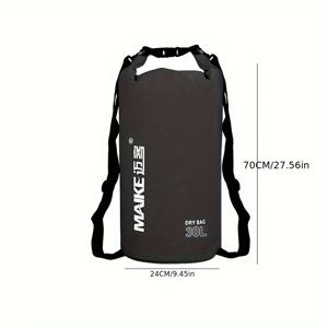 TEMU IDRYBAG 고품질 드라이백 백팩 20L-30L (5L/10L/15L/20L/25L/30L) - 고급 부력 소재, 롤탑 디자인, 카약, 캠핑, 낚시용 - 다양한 컬러 옵션(노란색 표시), 카약 필수품 캐리어, 안전한 롤탑 클로저, 버클 씰링, 가벼운 휴대, 강화된 씰, 어드벤처 서커를 위한 비치 기어