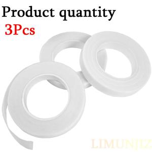 TEMU 3개/6개 1.2cm/0.47인치 x 29.5야드 화이트 플로랄 테이프, 부케 줄기 랩, 플로랄 아레인지 크래프트 프로젝트 코르사주, 웨딩 부케용