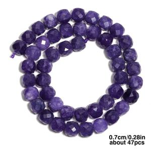 TEMU AAA 천연석 다크 퍼플 비즈 7x7mm 각진 큐브 모양 비즈, 패션 주얼리 만들기 DIY 우아한 팔찌 목걸이 액세서리, 남녀 공용 고급 선물, 공예 용품,핸드메이드 주얼리,스타일리시 액세서리,우아한 비즈,고품질 비즈,정밀 절단 비즈,보석 구슬,패션 ,공예 애호가