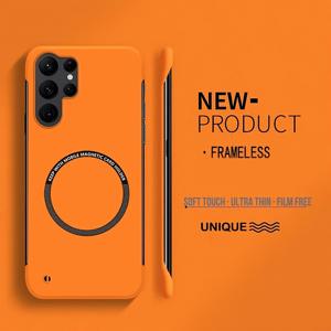 TEMU 삼성 갤럭시 S24 FE, S24 울트라, S24 플러스, S24, S23, S22, S20 FE 호환 심플 모노크롬 무테 미니멀 세미엣지 초슬림 쿨링 마그네틱 폰 케이스