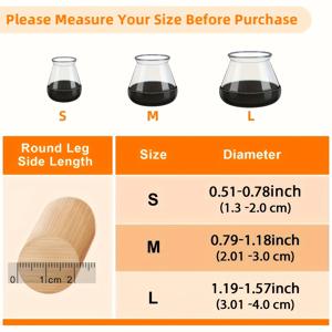 TEMU 12개 투명 테프론 의자 다리 보호대, 쉬운 설치 카펫 의자 슬라이드 레일, 하드우드 및 카펫 바닥용 가구 쿠션 슬라이더, 스크래치 방지 의자 다리 커버