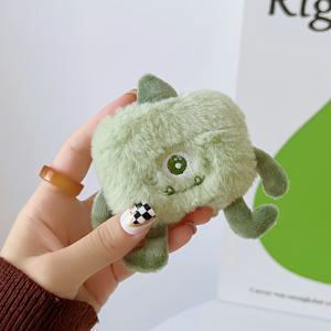 TEMU 3D 플러시 빅 아이 헤드폰 케이스, 애플 에어팟 1/2/에어팟 프로/에어팟 프로 2/에어팟 3/에어팟 4용, 가을/겨울 및 휴일용 소프트 보호 커버|헤드폰