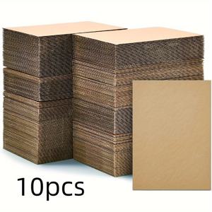 TEMU 10개 A5 삼중벽 골판지 상자, 8.27x5.7인치 - 공예, 포장, 배송 및 DIY 프로젝트에 완벽, 튼튼한 갈색 종이 구조, 포장용 상자