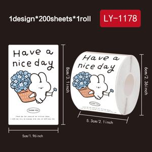 TEMU 200개 꽃무늬 