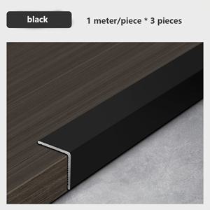 TEMU 3개 세트 90° 알루미늄 합금 코너 가드 - 무타공 접착식 벽면 보호대, 타일/목재 바닥용, 충격방지 앵글 트림 & 장식성형