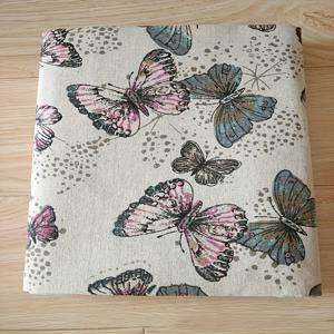 TEMU 나비 프린트 리넨 원단 - DIY 퀼팅, 봉제, 소파 커버, 테이블보, 커튼, 가방 및 베개 장식에 다용도