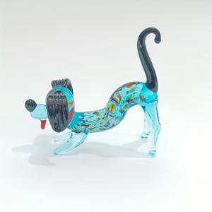 TEMU 수제 유리 미니 동물 개 조각상, 창의적 독특함, 홈 데코, 바 캐비닛, 사무실 책상용, 아메리카나 스타일, 부활절, 크리스마스, 새해, 데이를 위한 크리스마스, 할로윈 장식, 가을 홈 데코 수집품