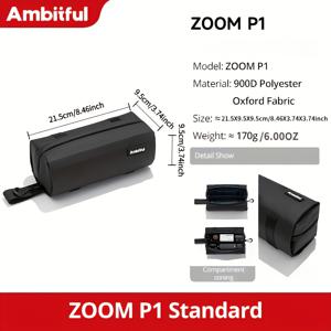 TEMU 다이슨 포켓 3 인스타360용 휴대용 카메라 보관 소프트 백 - for DJI 오스모 포켓 3, 고프로 10용 경량 내구성 폴리에스터 보호 케이스 - 다중 구획, 필통 포함