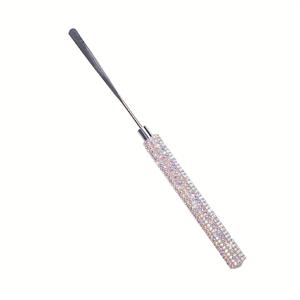 TEMU 1개 풀 접착식 조절 가능 스틱 - 반짝이는 라인스톤 장식, 아크릴 파우더 네일 브러시, 매니큐어 & 페디큐어용, 쉬운 적용, 우아한 네일 도구, 내구성 있는 네일 액세서리