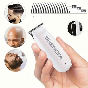 TEMU FEIYBA 남성용 LED 디스플레이가 있는 USB 충전식 헤어 클리퍼 - 살롱 품질의 수염 트리머, 조절 가능한 빗 3개(등급 1, 2, 3), 화이트 & 블랙 디자인, 홈 스타일링을 위한 완벽한 아버지날 선물, 정밀 면도 | 인체공학적 그립 | 다용도 미용 도구, 헤어 트리머