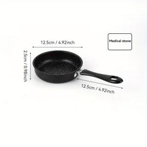 TEMU 1개 미니 논스틱 주철 프라이팬 - 계란, 팬케이크 및 아침 식사용 평평한 바닥 팬, 인덕션 및 가스레인지 호환, 실내외 사용 가능, 균일한 열 분포, 경량 내구성 조리기구 | 현대적인 주방 용품
