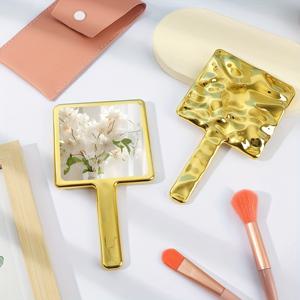 TEMU 대형 빈티지 메이크업 거울 - 우아한 웨딩, 어버이날, 브라이덜 파티 선물 - 휴대용 - 배터리 불필요 - 가정, 여행, 살롱 또는 특별한 행사용 - 고급 화장대 거울, 웨딩 액세서리, 광택 마감, 튼튼한 구조