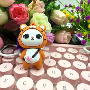 TEMU 귀여운 펭귄 소 호랑이 USB 플래시 드라이브, 다양한 용량 4GB/8GB/16GB/32GB/64GB/128GB