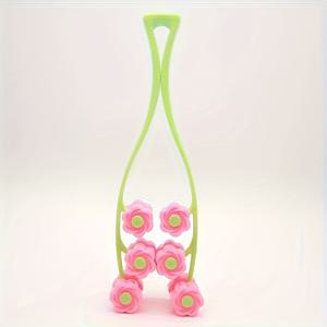 TEMU 2가지 색상 중에서 선택하세요: 1개의 꽃 모양의 얼굴 마사지 롤러 - 피부를 매끄럽게하고 얼굴과 목을 편안하게하는 수동 도구입니다.