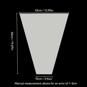 TEMU 50개의 대형 트라페조이드 투명 꽃다발 포장 가방, 플라스틱 꽃 포장, 데이, 결혼식, 생일, 교사 데이, 부활절, 크리스마스 선물 포장, 꽃가게 용품에 적합합니다.
