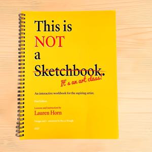 TEMU 이것은 스케치북이 아니다: 아트 클래스 저널 & 드로잉 북 - 구조화된 창의력 워크북 ( 인터뷰, 프롬프트, 레이아웃 포함) - 가이드 도드리, 스케치 활동 책 (빈 페이지 플립 북 아님)