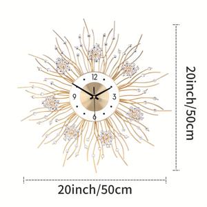 TEMU 모던 심플한 무소음 시계, 개성 있는 창의적인 홈 분위기 패션 이어트 아트 데코 노르딕 벽걸이 시계 - 거실, 침실, 식당, 주방, 서재, 호텔용 (할로윈 & 크리스마스)|벽시계|벽시계