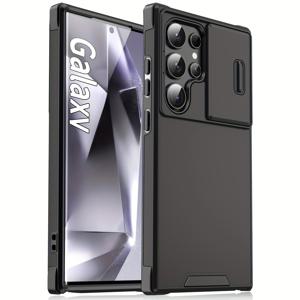 TEMU 삼성 갤럭시 S25 S24 S23 S22 S21 울트라 플러스 FE A06 A13 A14 A15 A23 A32 A35 노트20와 호환되는 이 2-in-1 폰 케이스는 카메라 커버를 특징으로하고, 광범위한 카메라 보호를 제공합니다. 미니멀리스트하고 스타일리시한 디자인, 충격 방지 및 떨어지기 방지, 매트 텍스처가 있습니다.