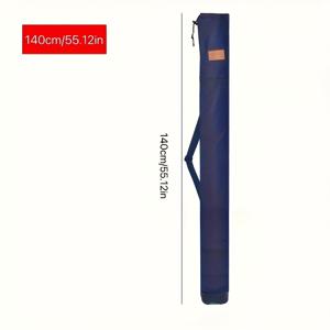 TEMU 1개 낚시 장비 및 낚싯대 가방 - 헤비듀티 지퍼 클로저, 접이식 낚싯대 케이스 및 끈 조절 가능, 민물/바닷물용, 전문 낚시꾼 및 취미 낚시꾼에게 이상적 - 낚시 여행 필수품 정리함