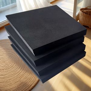 TEMU 방지 EVA 블랙 충격 흡수 매트, 가구 비슬 보호 패드, 세탁기 및 건조기 러너 및 가정용 가전 제품에 적합, 소음 감소 내구성 매