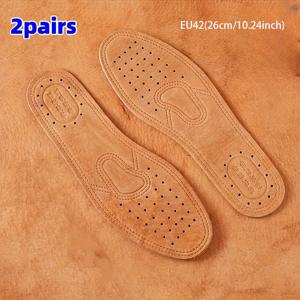 TEMU 4pcs (2 쌍) 가죽 인솔, 방습, 통기성, 방향제 디자인, 여름 편안함을 위한 필수품, 남성용 방향제 신발, 비즈니스 공식 의류, 그녀의 날 졸업 시즌 새로운 졸업생의 발 관리, 편안한 충격 흡수, 재사용 가능한 캐주얼 신발, 습기 흡수, 사무실 통근에 이상적