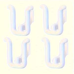 TEMU 4pcs 컬러풀한 자체 접착 슬리퍼 랙 - 욕실, 주방 및 침실 장식용 방수, 벽걸이 신발 후크 | 공간 절약, 설치가 쉬움, 실용적인 후크, 후크