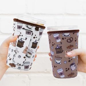 TEMU 2개, 아이스 커피 네오프렌 컵 슬리브, 레트로 커피 추출 캔 커버 홀더, 사랑은 추출하고 결혼한 신부 신랑 부인 결혼식, 아기가 추출하고 청소년 샤워, 커피 테마 미혼모 신부 결혼식 파티 선물
