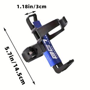 TEMU 1팩 자전거용 퀵릴리즈 물병 홀더 - 내구성 있는 PC 소재, 혼합 색상, 대부분의 자전거에 적합, 안전한 부착 및 도구 없이 설치 가능, 사이클링/커뮤팅/산악/도로 바이크용