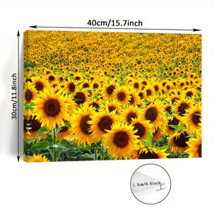 TEMU 1개 생동감 넘치는 필드 캔버스 벽걸이 액자 - 세밀한 꽃무늬 프린트, 선명한 색상, 거실/침실/주방/사무실 장식용 - 완벽한 독신남 파티 선물, 2D 평면 LJJ02, 데코, 기분 좋은 디자인, 내구성 있는 액자, 인테리어 디자이너를 위한 2D 플랫 프레임, 방 꾸미기에 딱 맞는 선물 아이디어