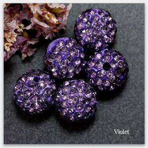 TEMU 100개 반짝이는 비즈 - 진한 퍼플 광택 디스코 스타일 볼 스페이서 비즈, 목걸이, 팔찌, 귀걸이 제작용 - DIY 공예, 파티 장식, 웨딩 액세서리 (100개입), 보석 비즈, 글리터링 액세서리, 다목적 크래프트 비즈, 매끄러운 마감, 핸드메이드 소품, 공예 애호가를 위한|링귀걸이