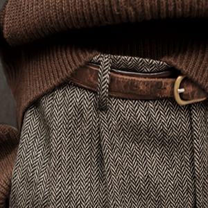 TEMU 남성용 우아한 이탈리아 스타일 하운드투스 정장 바지 - 하이웨이스트, 버튼 프론트, 신축성 없는 원단, 단색, 레귤러 핏, 가을/겨울에 적합, 포멀 오피스 웨어 | 우아한 정장 바지 | 논스트레치 원단, 남성바지, 남성 여름 바지, 골프바지 남성, 남성골프바지, 남자 슬랙스 바지, 골프바지 남성 여름