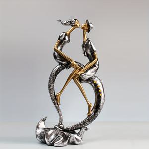 TEMU 1개 로맨틱 커플 조각상 - 레진 공예, 현대 예술 작품, 홈 데코, 거실, TV 캐비닛, 침실용 - 데이, 크리스마스, 추수감사절, 졸업식에 이상적, 전기 필요 없음, 로맨틱 선물 아이디어 | 현대 조각상 | 세밀한 장인 정신, 조각상 홈 데코