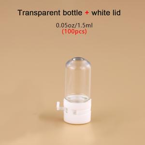 TEMU 100개 0.05oz 미니 유리병 잠금 플립탑 캡 - , 에센셜 오일, 퍼퓸 & 메이크업 리무버용 방수 여행용 컨테이너 - 귀여운 투명 리필 샘플 바이알, 휴대용 화장품 보관, 세련된 디자인, 안전한 뚜껑, 내구성 있는 바이알, 이동 중 보관