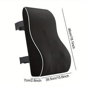 TEMU 1팩 홈 허리 지지 베개 인체공학적 스타일, 메쉬 조절 스트랩 허리 쿠션 소파/타타미/레이지 체어용, 허리 지원 액세서리