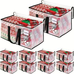 TEMU 중량 클리어 이동 가방 - 재료가 강화된 손잡이와 더블 지퍼가 있는 오버 사이즈 12