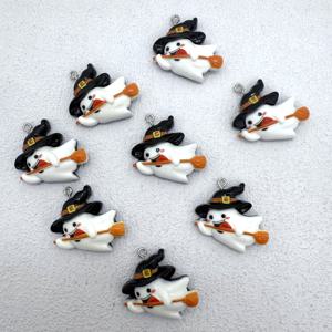 TEMU 8개 세트 레진 할로윈 펜던트, DIY 주얼리 만들기 완벽한 아이템, 귀걸이·목걸이·가방·키체인 액세서리에 적합