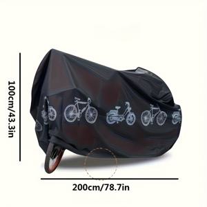 TEMU 올웨더 자전거 커버, 산악용 및 로드 바이크를 위한 야외 보관 텐트 세트, 내구성 있는 방수 사이클링 쉘터