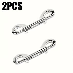 TEMU 2개 세트 고강도 316 스테인리스 카라비너 - 내식성 해양용 클립, 스쿠버 다이빙 및 스노클링 장비용 탱크, 마스크, 부표 고정 - 전문가 및 레저 다이버를 위한 안전한 잠금장치, 컴팩트 디자인, 고품질 클립, 아웃도어 어드벤처 액세서리|스노쿨링마스크