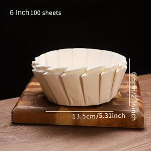 TEMU 4/6/8인치 논스틱 베이킹 트레이 몰드 - 접착식 디저트 팬 라이너, 오일프루프 케이크 몰드 (바스크 케이크, 타르트, 치즈케이크용) - 쉬운 세척, & 홈 키친 사용 가능 - 4/6/8인치 팬 호환, 데코레이티브 케이크 페이퍼, 이지클린 페이퍼