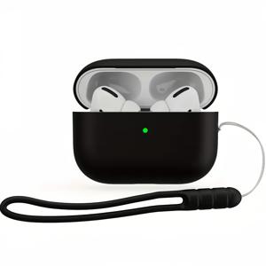 TEMU 에어팟 프로 2세대용 실리콘 스파이럴 로프 케이스 - 가볍고 내구성 있는 방수 및 방진 디자인, 블랙, 에어팟 프로 2세대 호환, 슬림한 디자인, 유연한 보호, 에어팟 케이스