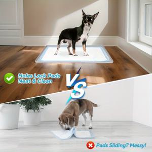 TEMU 내구성 있는 실리콘 개 훈련용 펫 매트 - 누수 방지, 미끄럼 방지, 세탁 가능, 소형견용 재사용 가능한 실내/외부 사용 가능, 쉬운 청소, 방수 디자인, 애완견 배변 관리용 | 모던 펫 액세서리|배변패드|변기부속품